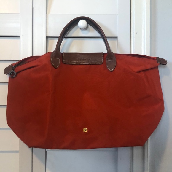Longchamp Le Pliage Original M Handbag in Orange - Picture 2 of 13